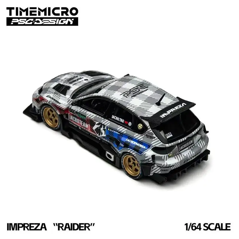 

PreSale Time Micro x PSC DESIGN 1:64 Raider Impreza IAcro Die-Cast Car Model Miniature Gifts