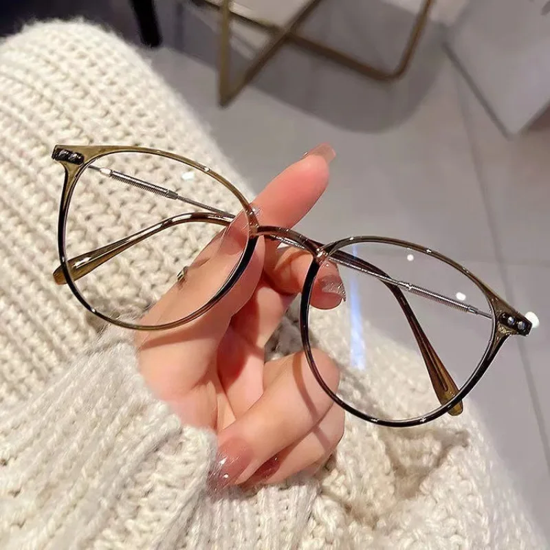2pcs New Style Simple Black-Frame Clear Lens Fashion Glasses Large Frame Versatile for Street Style Women'S Fashion Accessory view 4
