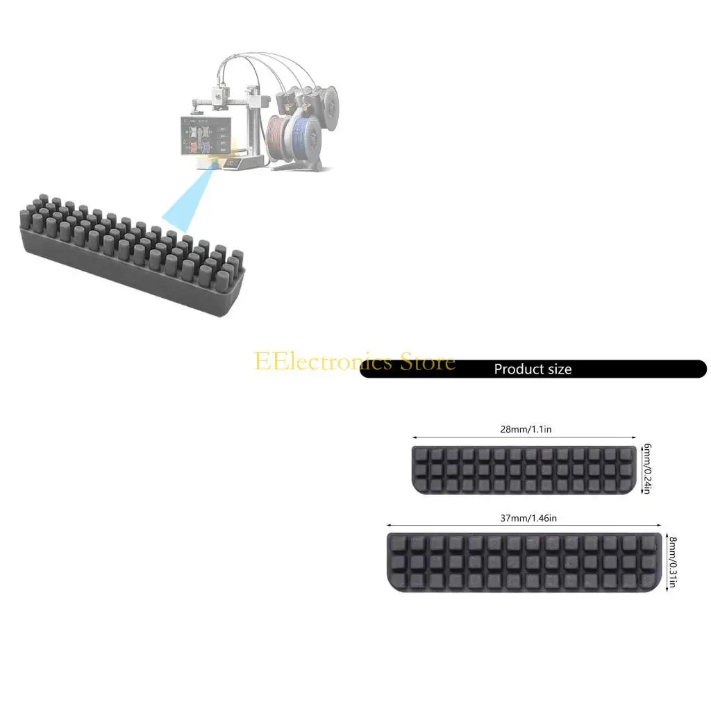 

B03C 5 шт. силиконовая щетка для сопел для мини-3D-принтера, инструмент для очистки сопел, силиконовая щетка, щетка для чистки