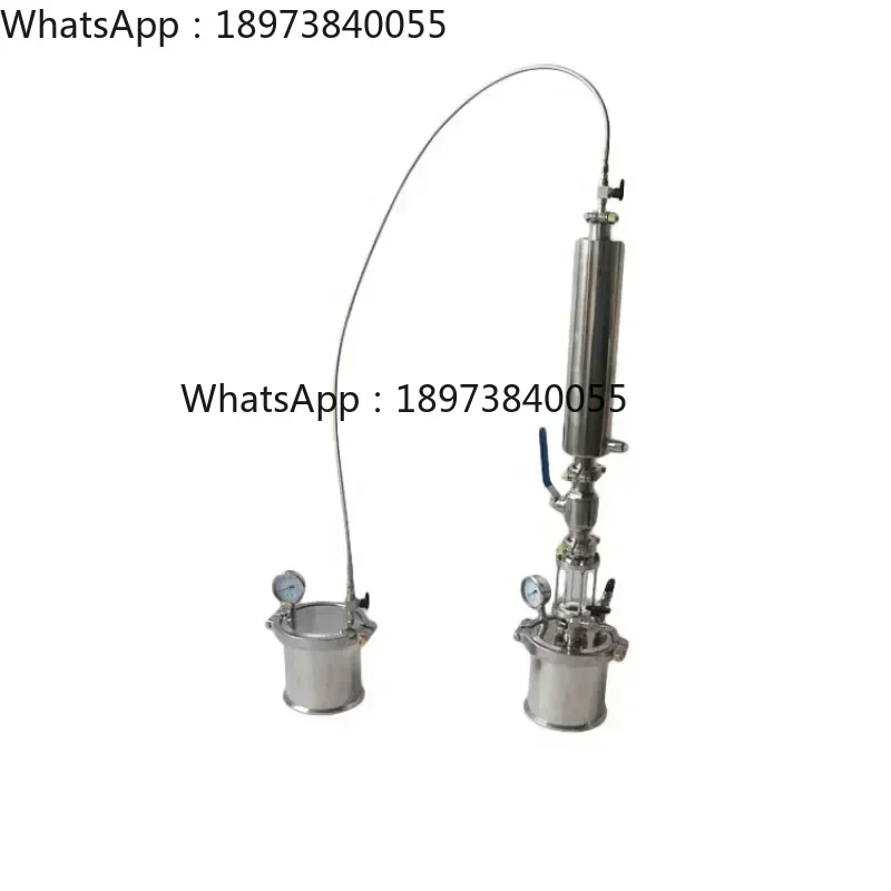 Dewaxing 135g Closed Loop Extractor with Recovery Tank and Sight Glasses