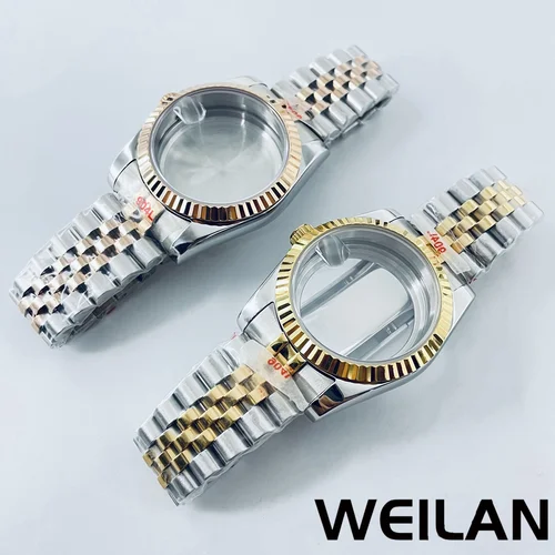 Imagen 2 del producto 36mm 40mm plata negro oro rosa NH34 NH35 NH36 NH38 NH39 NH70 NH72 ETA2824 PT5000 caja de reloj superior impermeable zafiro Crysta