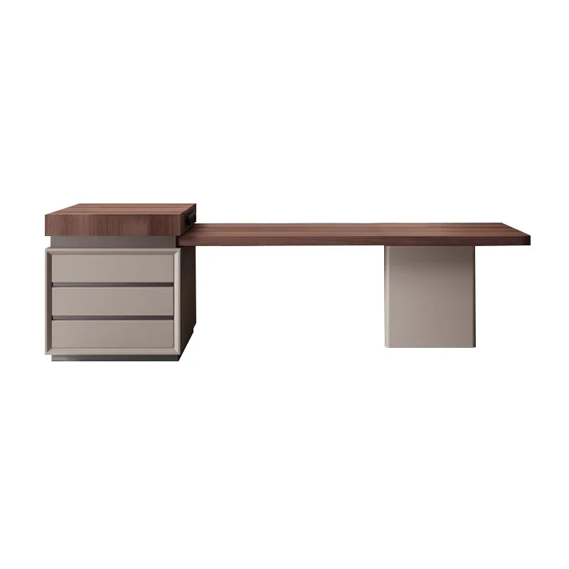 

American light luxury rock slab island dining table integrated modern household small apartment Nakajima