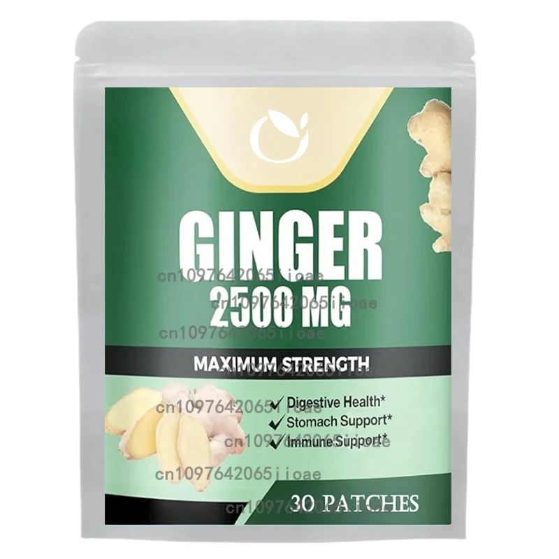 

Прозрачные пластыри с корнем имбиря с лимонным бальзамом, корицей — поддерживает пищеварение, суставы, иммунитетное здоровье 30 пластырей