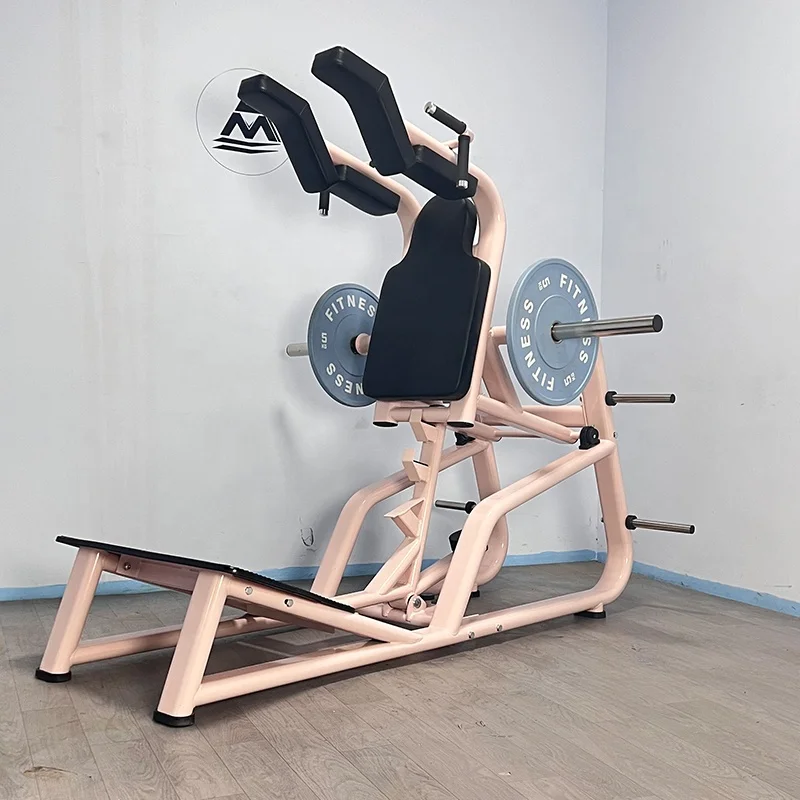 

Steel Leg Press Machine Training Program for Lower Body Strength Improvement with Hack Squat Safety Feature