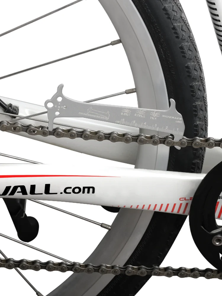 AliExpress riderace Bicycle Chain Wear Indicator Ruler Stainless Steel MTB Road Bike Chain Gauge Measurement Checker Repair Tool Replacement Tool