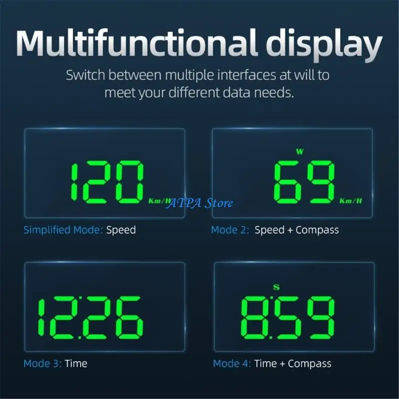 U13C Vehicle Head Up Display Speed Display for Highway and City Driving Commutes