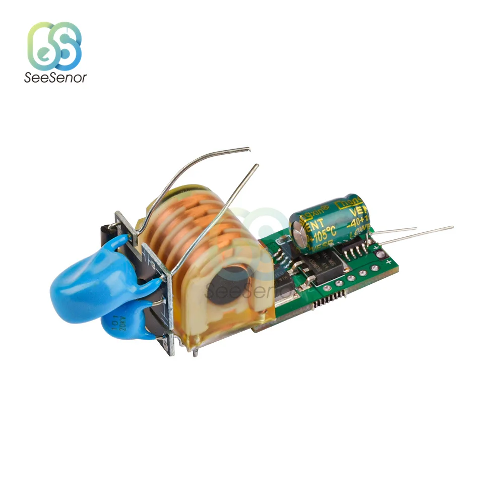 Hochspannungsgenerator-Modul 15–20 KV – 12 V DC, 5 W, Einstellbar, ABS-Gehäuse, Für Sprühgeräte & Experimente
