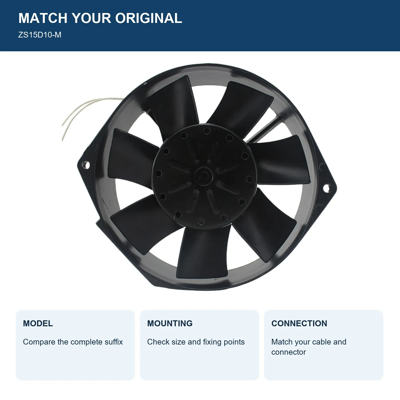 ZS15D10-M Cooling Fan AC100V 33W for STYLE