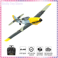 VOLANTEX BF109 Rc Plane 2.4G Epp Foam Remote Control Fighter 400mm Fixed Wingspan Glider Outdoor Rtf Rc Warbird Airplane Toys