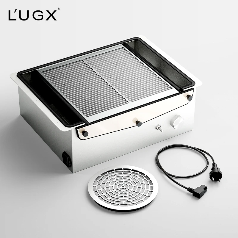 

STLFProfession Intelligent Brushless Centrifugal Nail Vacuum Cleaner High Quality Square Shape Embedded Nail Dust Collector