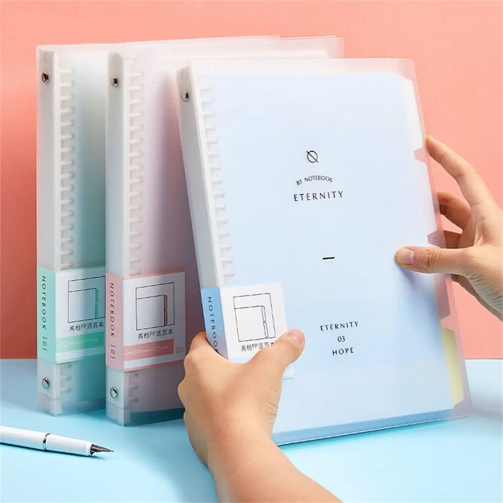 Eenvoudige schoolbenodigdheden Handboek Dagboek Student B5 A4 A5 Spoel Shell Bindmiddel Notebook Spiraal Notebook Losbladige Notebook