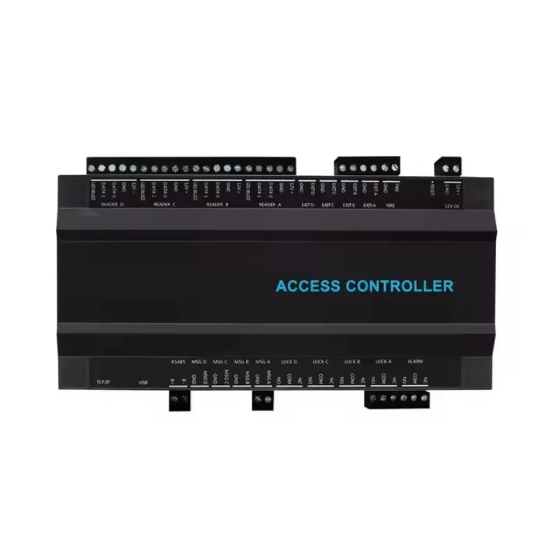 2 Door TCP/IP RS485 Access Controller, Smartphone APP Biometric Fingerprint Cloud Software Panel