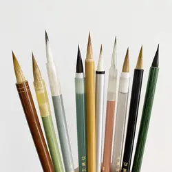 10 painting and calligraphy Xiaokai combination of watercolor brush thin gold copy by fine brush beginner's and all the way