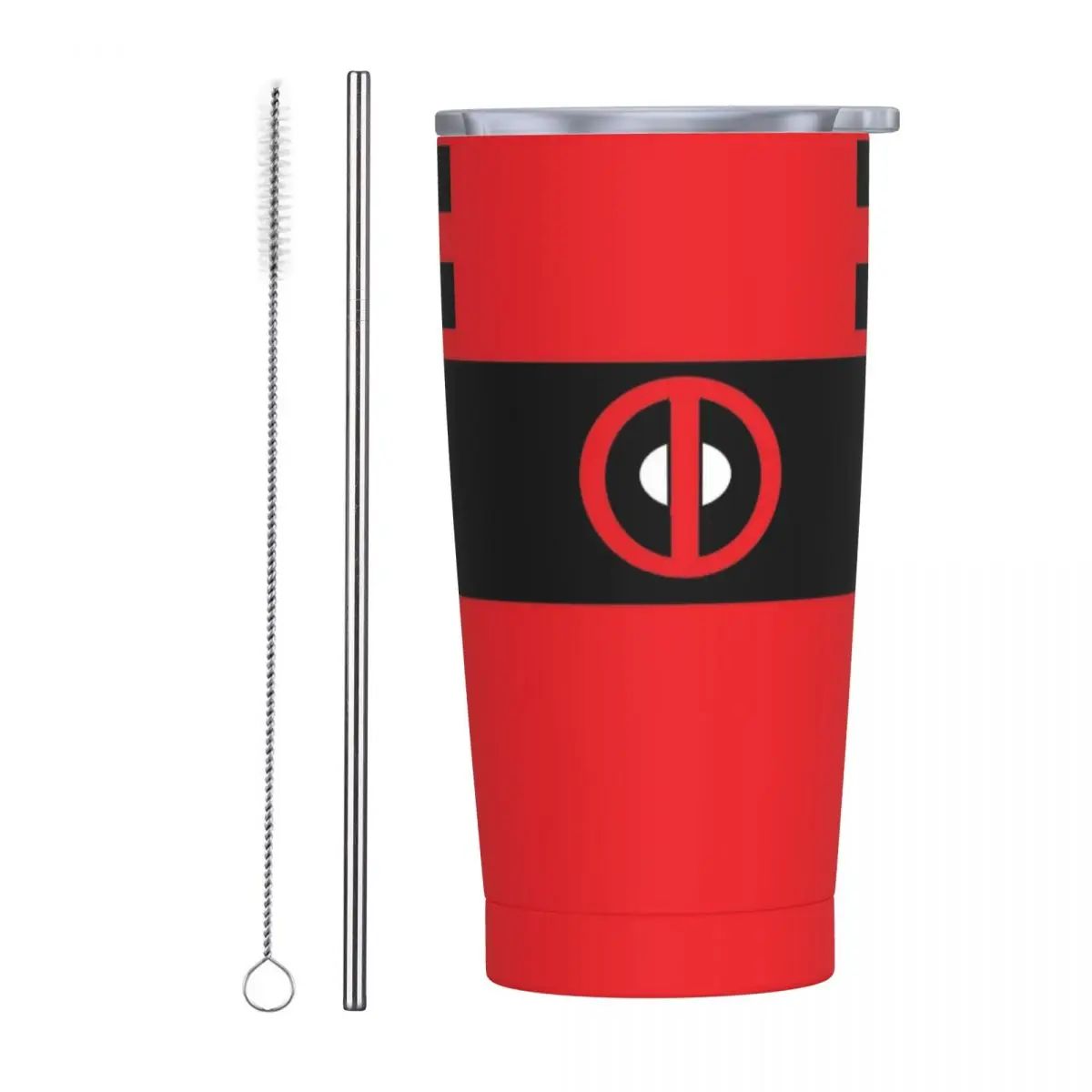 

Deadpool Comic Cartoon Tumbler Vacuum Insulated Coffee Cups Stainless Steel Office Home Mugs Hot Cold Drink