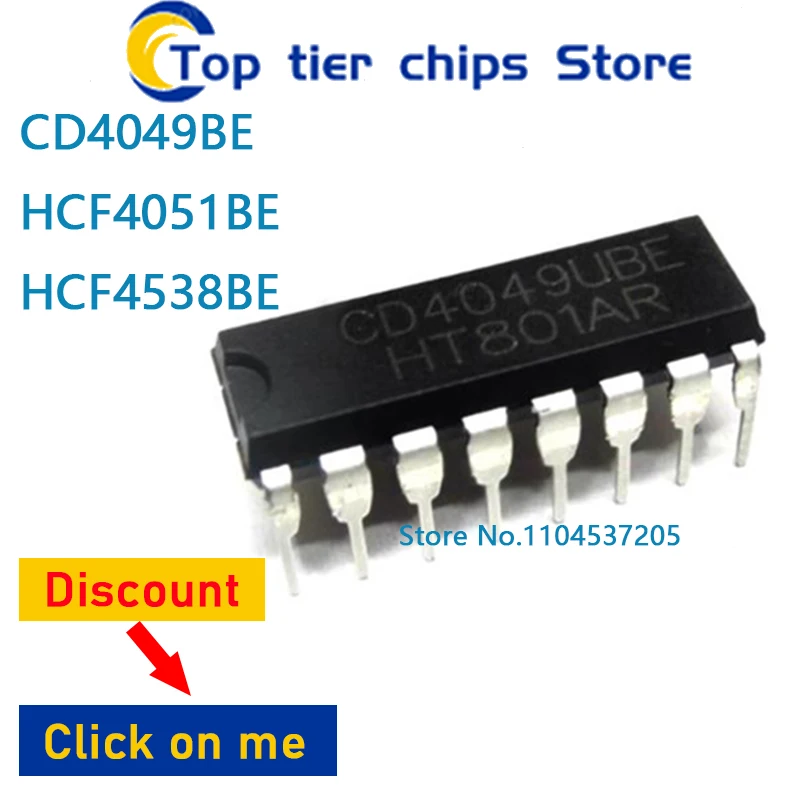10PCS~5PCS/LOT  CD4049BE HCF4051BE HCF4538BE DIP16 100% NEW