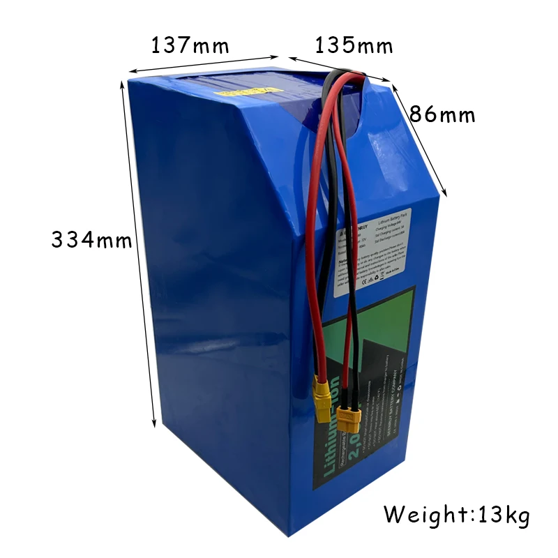 72v 40ah Lithium Ion Battery Pack Built in BMS 80A for Street Lighting System