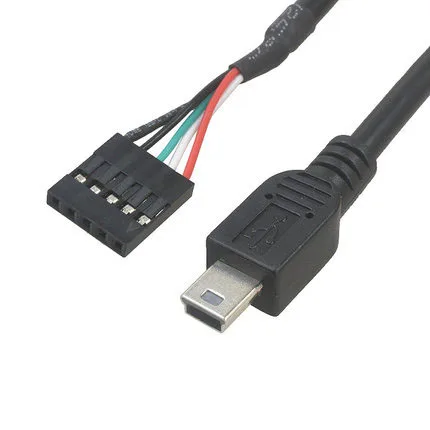 15cm/30cm/50cm Mini USB 5Pin Male to Dupont 5 Pin Female Header Motherboard Adapter Cable