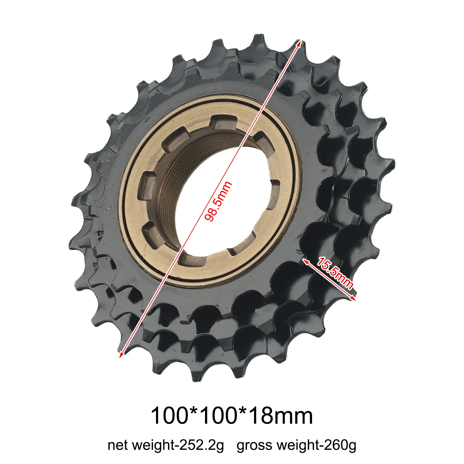 For Bicycle Bike Sprocket Gear CNC Machined Gear Maximum Safety Optimal Performance Three-claw Engagement Long Life