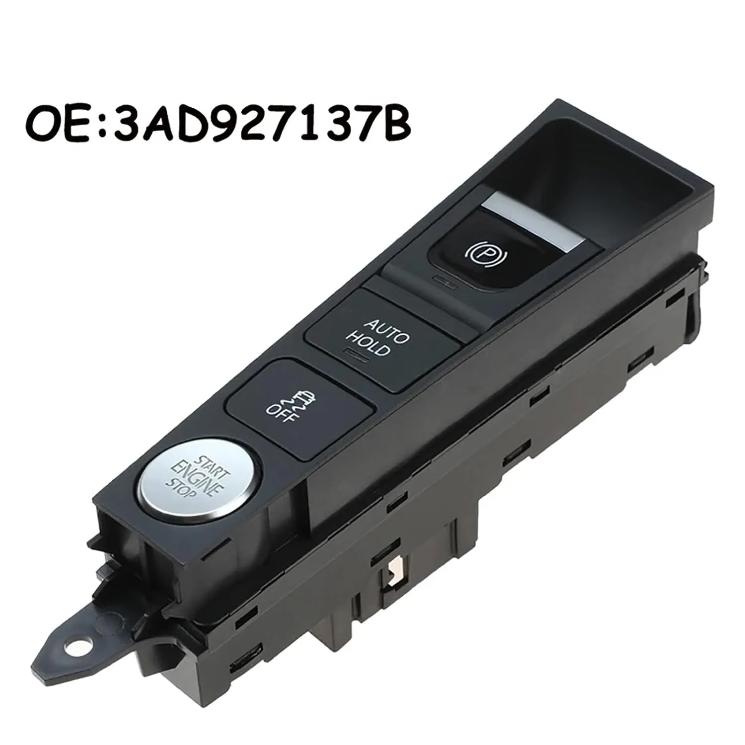 3AD927137B Car Power Electronic Parking Brake Handbrake Stop Start Button Switch Compatible For B7  2012‑2018 Marine Push Button