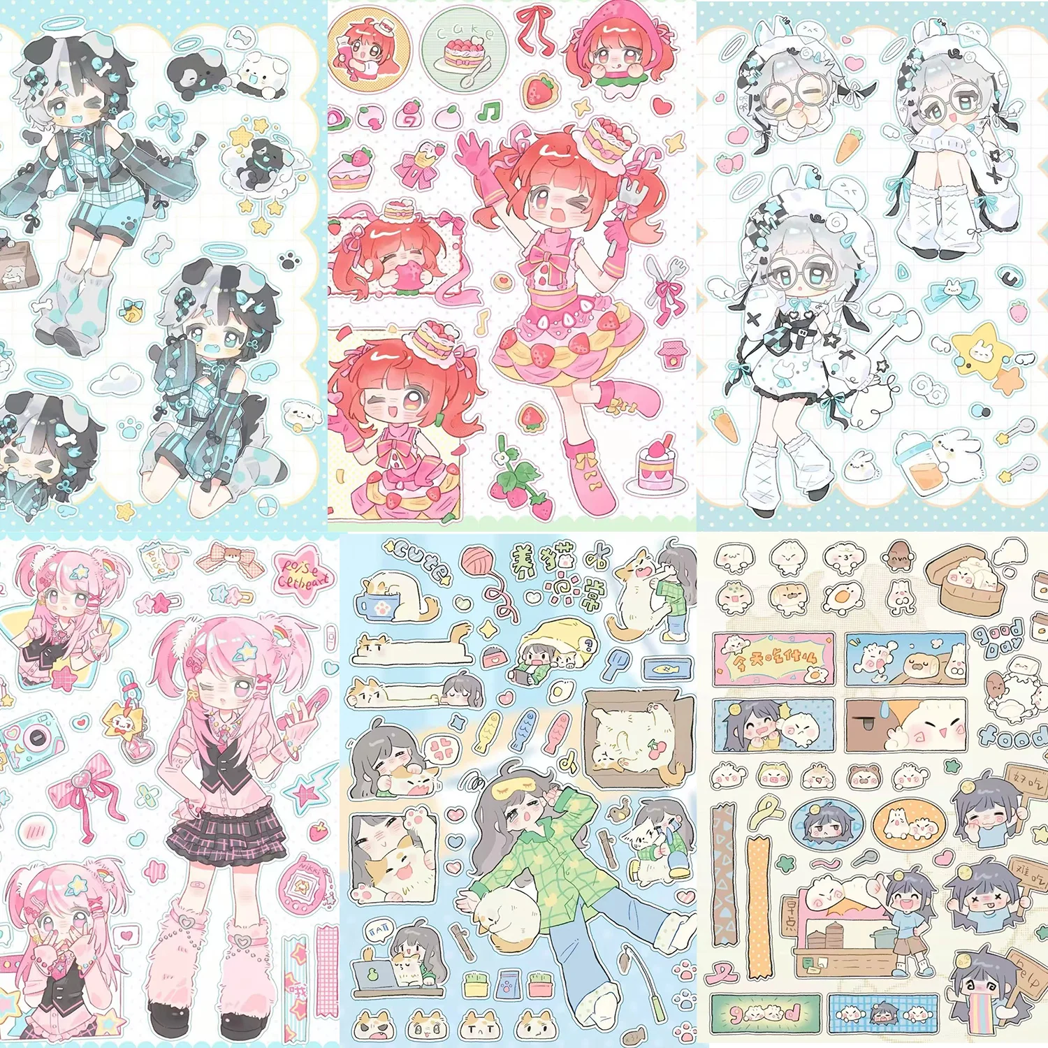 BerryIdol Sticker Set | Strawberry Bows & Stage Lights for Kawaii Performer Journals