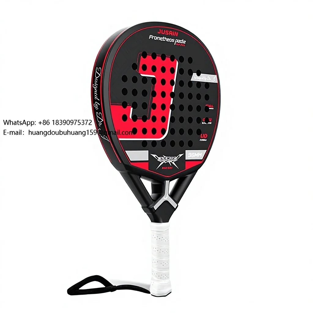 

OEM WE4T5 High Performance High Strength Carbon Fiber Paddle Racket 454x225mm All Seasons Recreational Use
