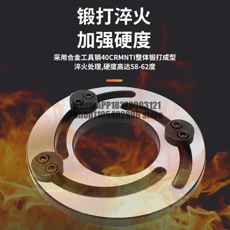 High precision hydraulic chuck  trimmer 5681012 inch soft jaw forming ring hydraulic three-jaw raw  boring jaw device