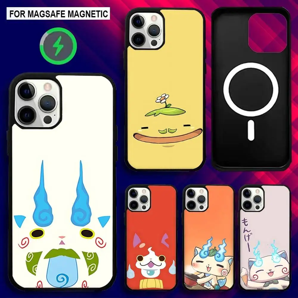 

Y-Yokai W-Watch Phone Case For iPhone 17,16,15,14,13,12,11,Pro,Max,Plus,Mini,SE4,E Magnetic Magsafe Wireless Charging
