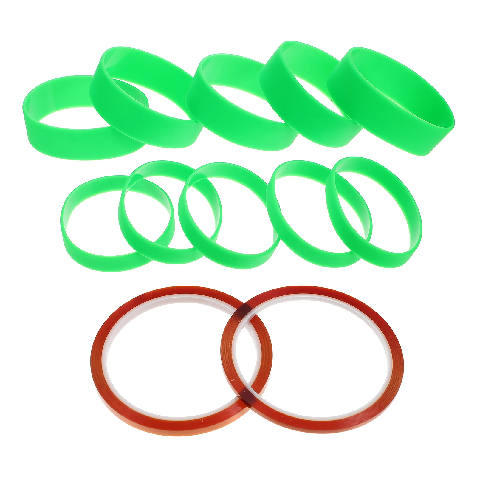 

1Set Sublimation Tumbler Band Silicone Heat Resistant Tape for Thermal Accessories Anti Ghosting Sleeve Rings