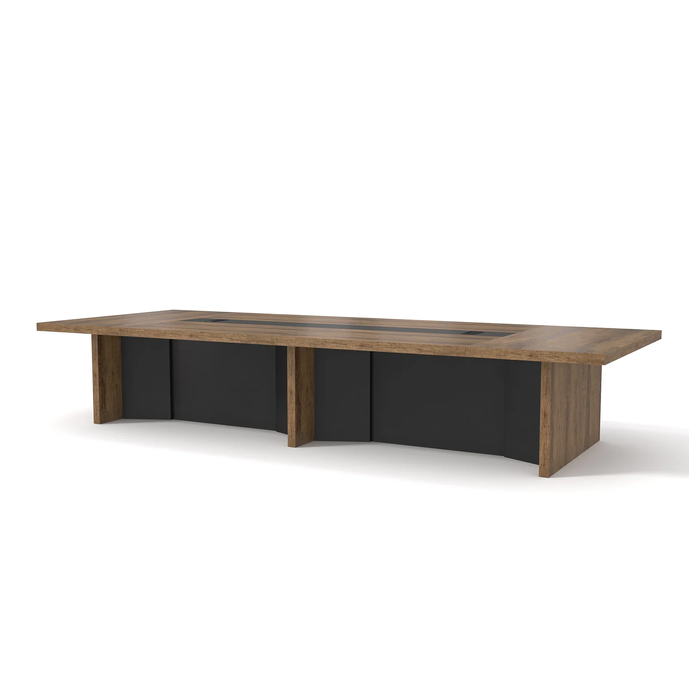 Large wide desktop WESOME modern office furniture business meeting wooden conference table