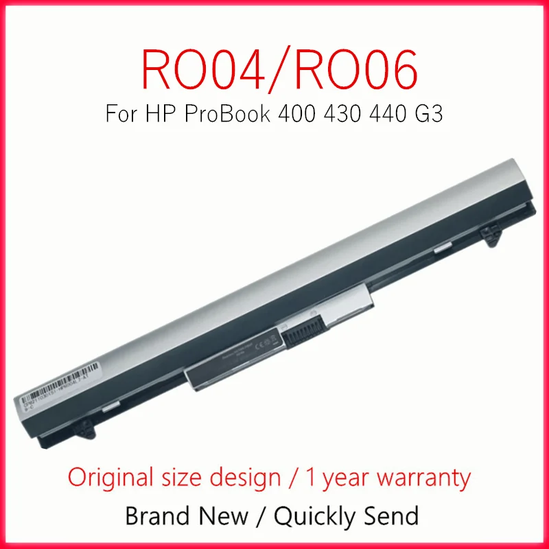 

Laptop Battery For HP ProBook 430 440 400 G3 RO04 RO04XL RO06 RO06XL HSTNN-Q98C HSTNN-Q96C HSTNN-PB6P HSTNN-LB7A HSTNN-DB7A