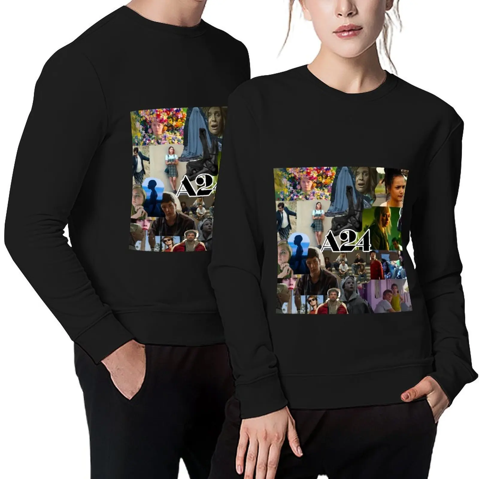 

A24 Characters Pullover aesthetic clothing blouse men's sweat-shirt set graphic t shirts men anime sweatshirt