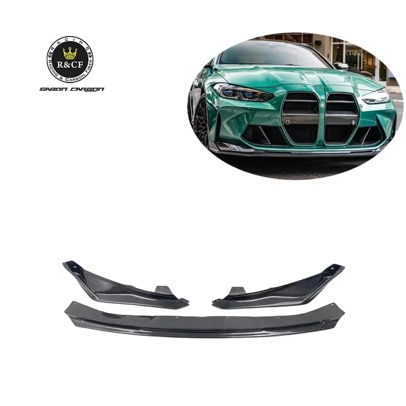 

Передний бампер из углеродного волокна V-образного стиля, спойлер для BMW G80 G82 G83 M3 M4