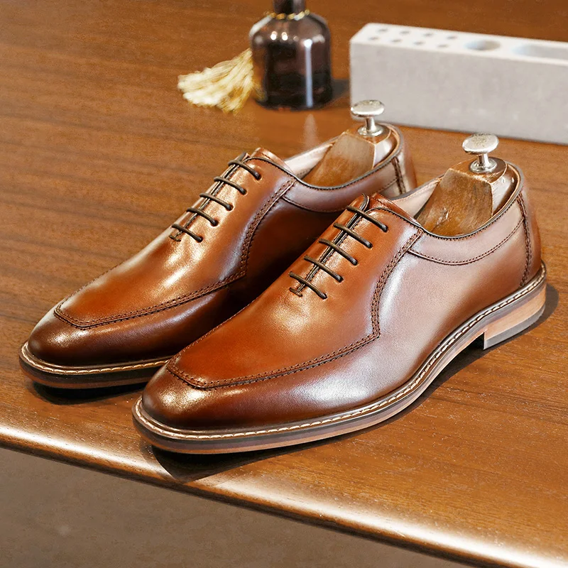 Desai Männer Kleid Schuhe Oxfords Echtes Leder Italienische Formale Schuhe Für Mann Party Klassische Schwarz Höhe zunehmende Hochzeit Geschenke
