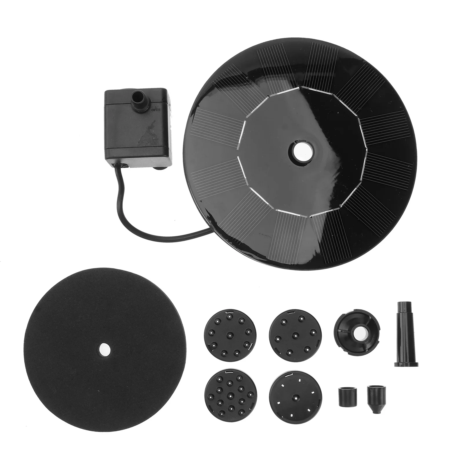 Pompe de fontaine à énergie solaire, pour jardin, étang, bain d'oiseaux, caractéristique d'eau flottante, Filtration multicouche, aucune électricité nécessaire