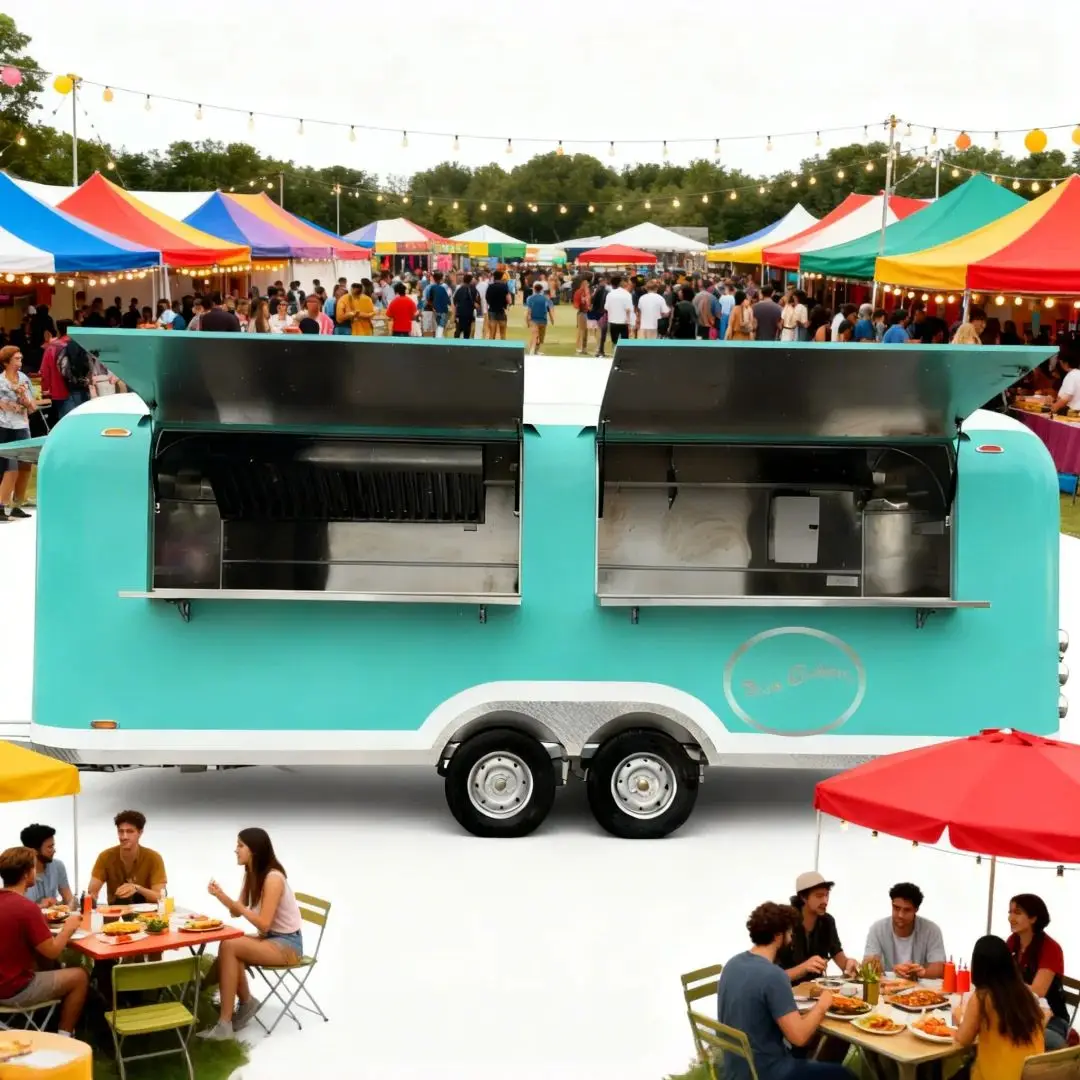 

Multi-functional Mobile Food Trailer for Outdoor Income Generation Catering Compatible Great Helper for Sale