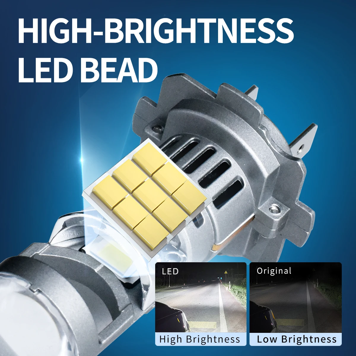 Plug and Play G18 H7 60 W 6000 K weiße LED-Projektorlinsenbirnen, schön geschnittene Beleuchtungslinie für Autoscheinwerfer – Detail 6
