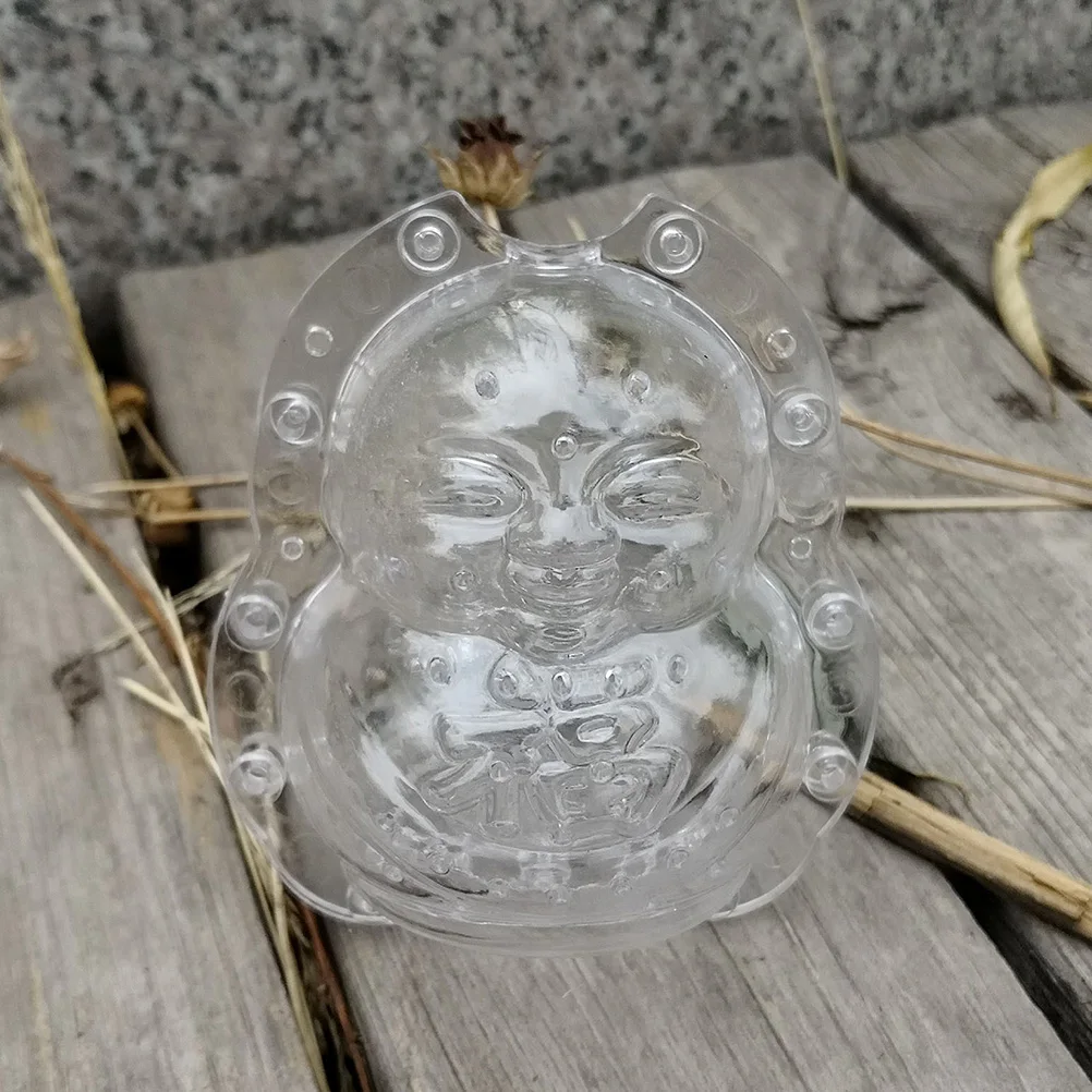 

2Pcs Transparent Fuwa Shaping Mold Multi-Function Fruit Growing Mold for Small Melon Control Pressure Resistant Non-Deform
