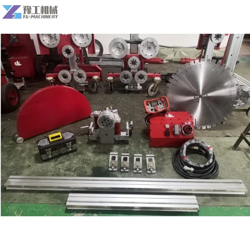 

YG Hydraulic Wall Saw Machine Portable Cutting Concrete Diamond Wire Saw Certificate Rebars Concrete Wall Saw Machine for Mexico