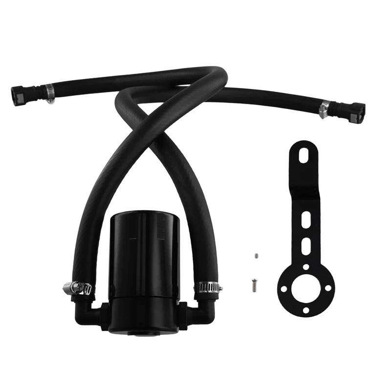 For Chevy Silverado 1500 5.3L J&L Oil Separator 3.0 Driver Side Black 2014-2018