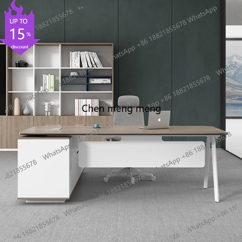 

EE182 Простой европейский стол руководителя, современный дизайнерский стол с ящиками и аксессуарами, уникальный офисный стол для руководителя, мебель для кабинета