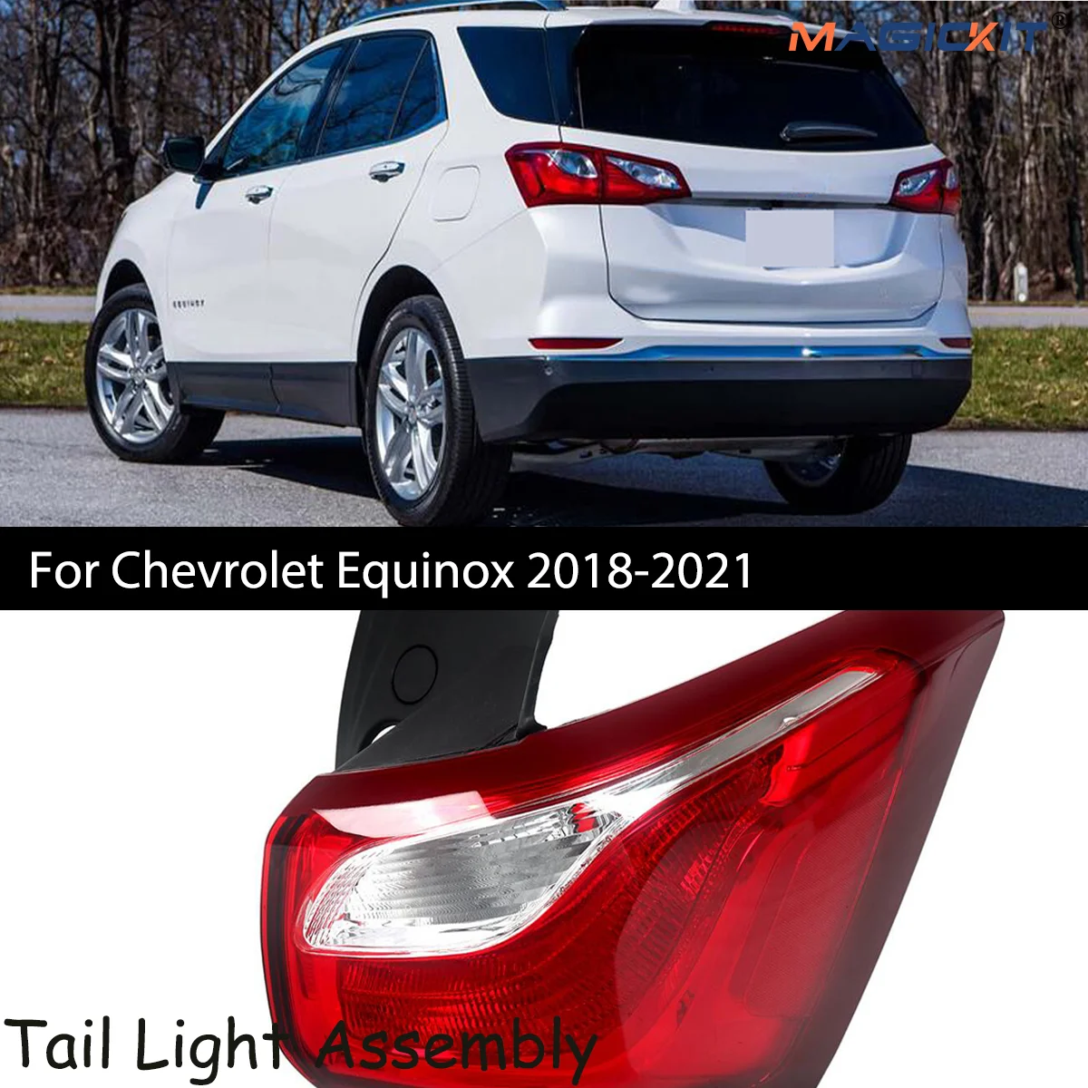 For Chevrolet Equinox 2018-2021 Halogen Tail Light assembly Lamp Rear Outer Left Side US car accesories