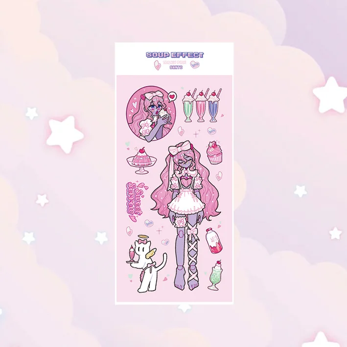 Goochelaar Lief Cool Meisje Sticker