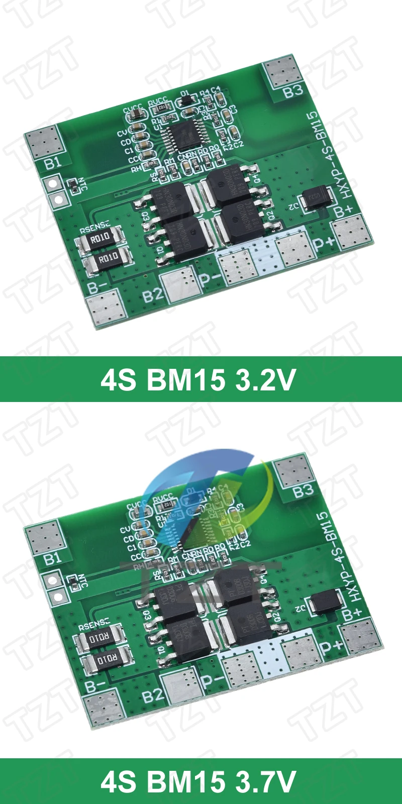 4S 12,8V 14,4V 16,8V Lifepo4 Li-Ion Lipo Lithium-Batterie-Schutzplatine 18650 BMS 14A Begrenzung 20A PCB 4-Zellen-Pack PCM 3,2V 3,7V – Detail 6