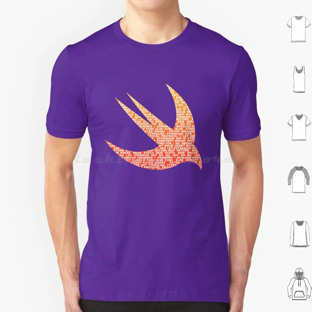 Swift T Shirt Men Women Kids 6xl Swift Ios Programming Language Development Orange Red Swiftios