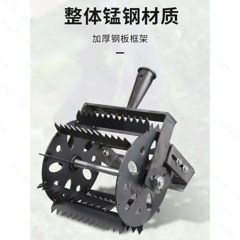 Hand-pushed Wheeled Weeding Artifact Tool, Weeding Rake, Special Hoe for Agricultural Loosening, Hoeing and Turning The Ground