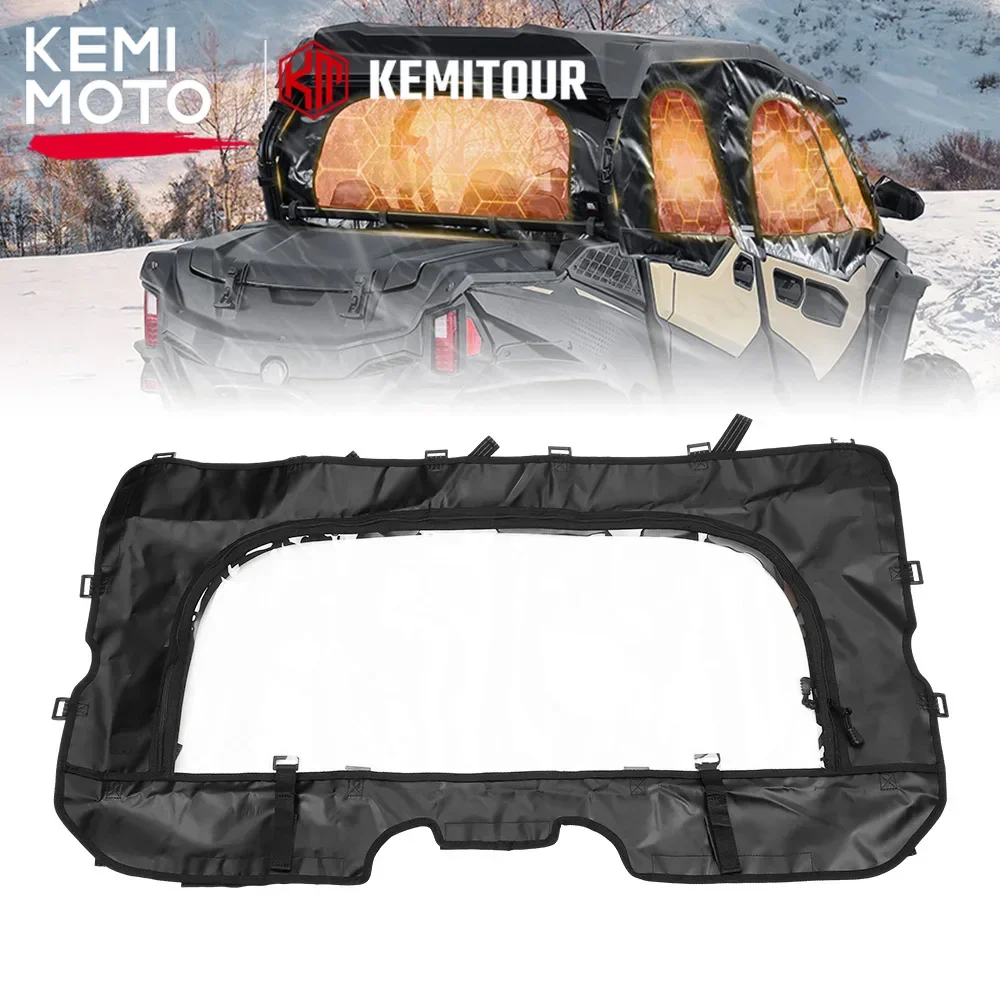 Soft Rear Windshield Roll Up/Down Back Soft Panel Transparent Roll Window For CFMOTO ZForce 800 Trail, 950 Trail Sport 4 2023+