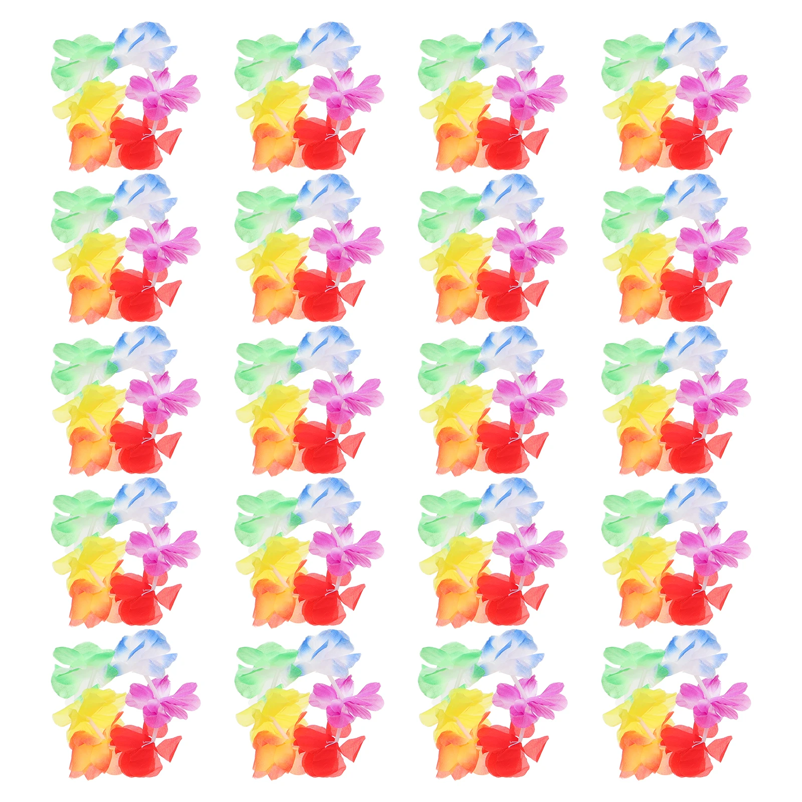 

Hawaiian Leis Wristbands Colorful Adjustable Size for Luau Parties Travel Photoshoot DecorationsHand Decor