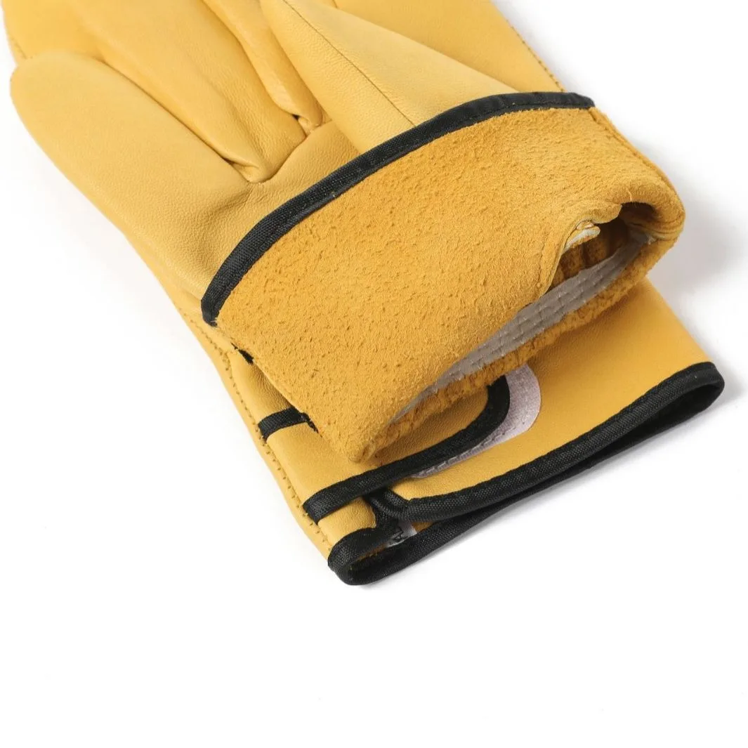 Sheepskin argon welding gloves high temperature resistant welder protective gloves wear-resistant leather Work gloves