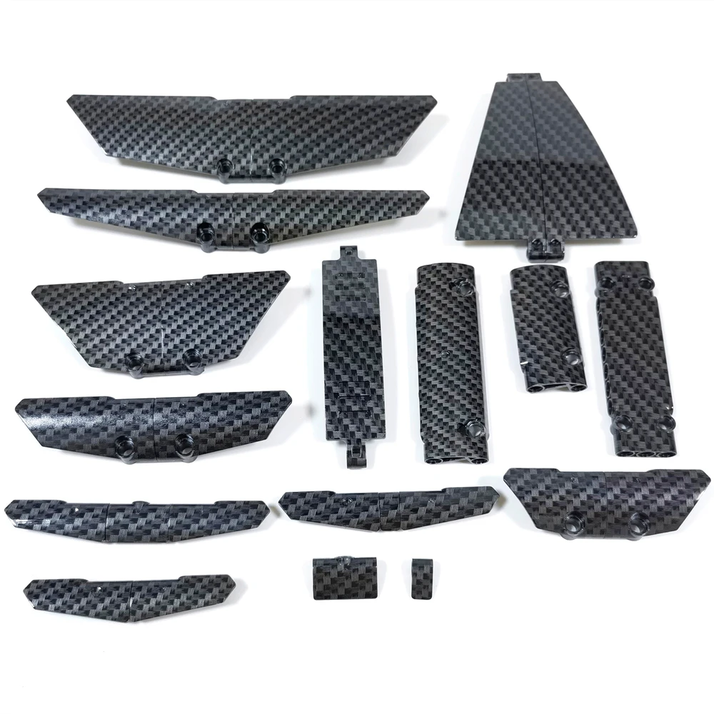 Carbon Fiber Accessories JDM MOC Technology Compatible With Lego 18944 11947 64680 64393 64392 64682 68196 Building Blocks Brick