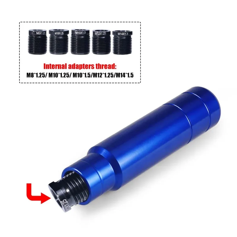 Car Tuning Handle Adapter for Knob Adapter Converter Female M8-M14 Threaded Aluminum Shift Knob Adapter Shift Accessories